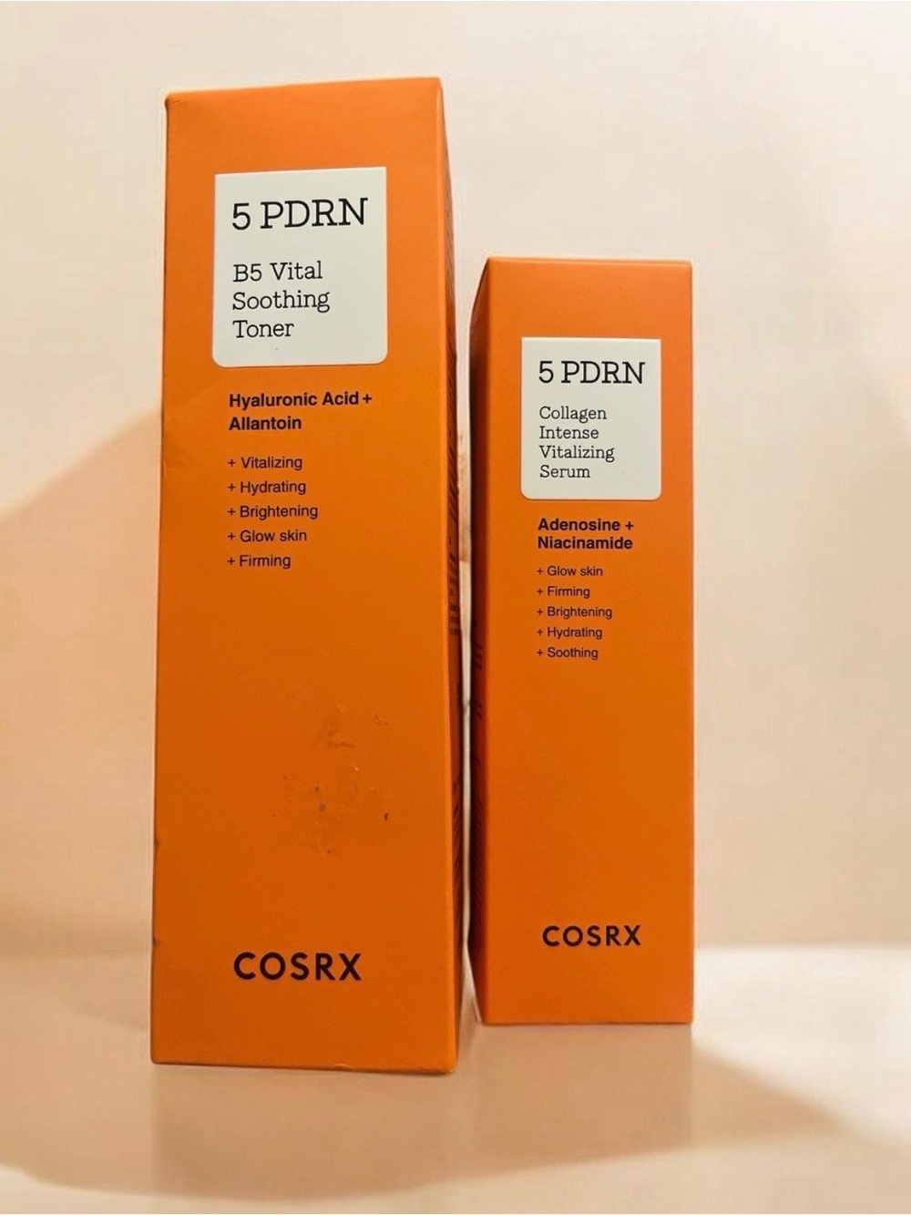 COSRX 5 PDRN B5 Vital Soothing Toner & Collagen Intense Serum Set